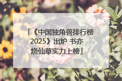 《中国独角兽排行榜2025》出炉 书亦烧仙草实力上榜