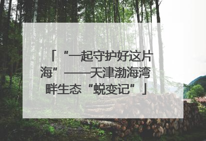 “一起守护好这片海”——天津渤海湾畔生态“蜕变记”