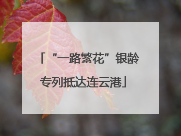 “一路繁花”银龄专列抵达连云港