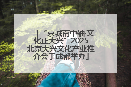 “京城南中轴·文化正大兴”2025北京大兴文化产业推介会于成都举办