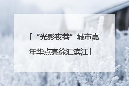 “光影夜巷”城市嘉年华点亮徐汇滨江