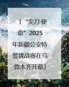 “尖刀·使命”2025年新疆公安特警挑战赛在乌鲁木齐开幕