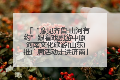 “豫见齐鲁·山河有约”跟着戏剧游中原 河南文化旅游(山东)推广周活动走进济南