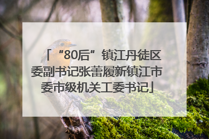 “80后”镇江丹徒区委副书记张蕾履新镇江市委市级机关工委书记