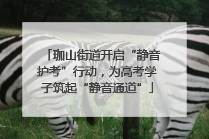 珈山街道开启“静音护考”行动，为高考学子筑起“静音通道”
