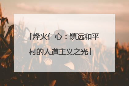 烽火仁心：镇远和平村的人道主义之光