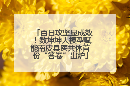 百日攻坚显成效！数坤坤大模型赋能南皮县医共体首份“答卷”出炉