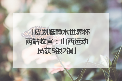皮划艇静水世界杯两站收官：山西运动员获5银2铜