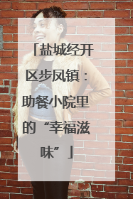 盐城经开区步凤镇：助餐小院里的“幸福滋味”