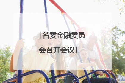 省委金融委员会召开会议