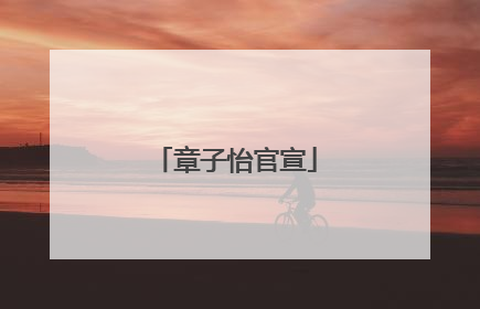 章子怡官宣