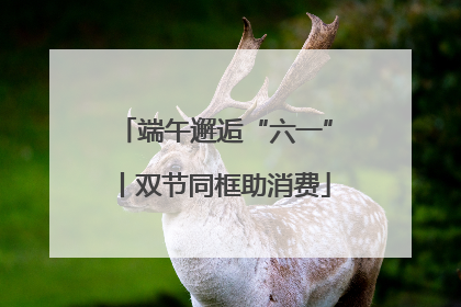 端午邂逅“六一”丨双节同框助消费