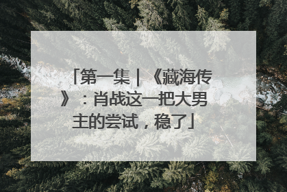 第一集｜《藏海传》：肖战这一把大男主的尝试，稳了