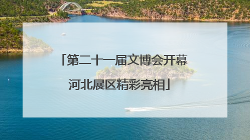 第二十一届文博会开幕 河北展区精彩亮相