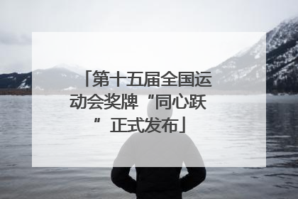 第十五届全国运动会奖牌“同心跃”正式发布