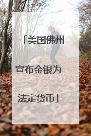 美国佛州宣布金银为法定货币