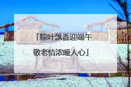 粽叶飘香迎端午 敬老情浓暖人心