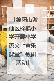 绵阳市游仙区梓棉小学开展小学语文“富乐课堂”教研活动