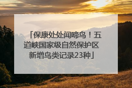 保康处处闻啼鸟！五道峡国家级自然保护区新增鸟类记录23种