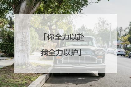 你全力以赴 我全力以护
