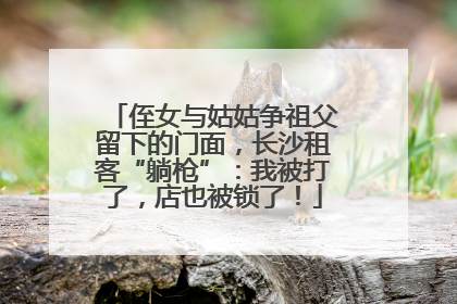 侄女与姑姑争祖父留下的门面，长沙租客“躺枪”：我被打了，店也被锁了！