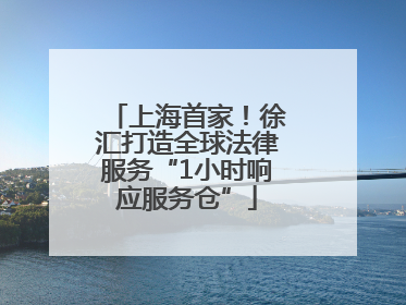 上海首家！徐汇打造全球法律服务“1小时响应服务仓”
