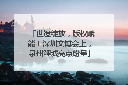 世遗绽放，版权赋能！深圳文博会上，泉州鲤城亮点纷呈