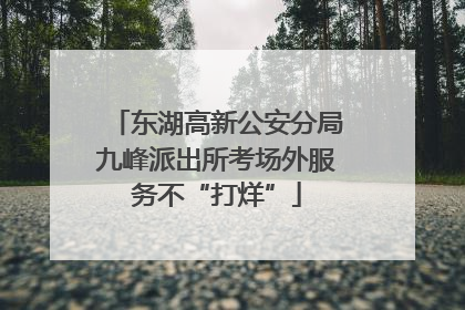 东湖高新公安分局九峰派出所考场外服务不“打烊”