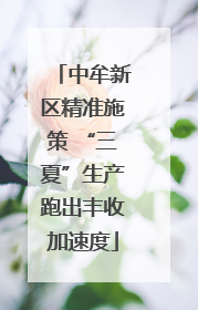 中牟新区精准施策 “三夏”生产跑出丰收加速度