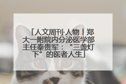 人文周刊·人物丨郑大一附院内分泌医学部主任秦贵军：“三盏灯下”的医者人生