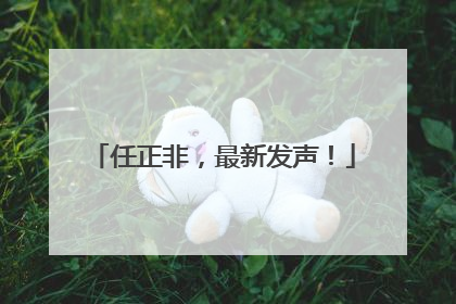 任正非，最新发声！