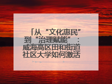 从“文化惠民”到“治理赋能”：威海高区田和街道社区大学如何激活基层服务新动能