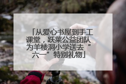 从爱心书屋到手工课堂，跃莱公益团队为羊楼洞小学送去“六一”特别礼物