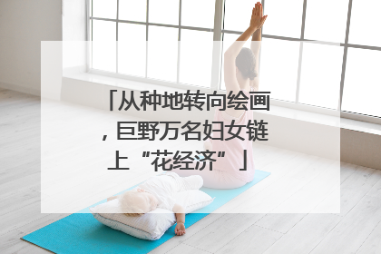从种地转向绘画，巨野万名妇女链上“花经济”