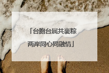 台胞台属共裹粽 两岸同心同融情