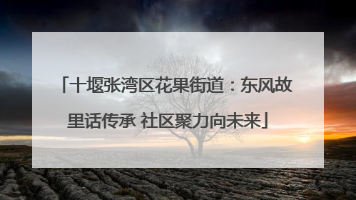十堰张湾区花果街道：东风故里话传承 社区聚力向未来