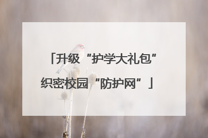 升级“护学大礼包”织密校园“防护网”