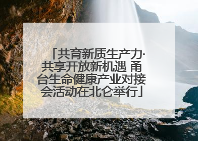 共育新质生产力·共享开放新机遇 甬台生命健康产业对接会活动在北仑举行