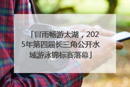 冒雨畅游太湖，2025年第四届长三角公开水域游泳锦标赛落幕