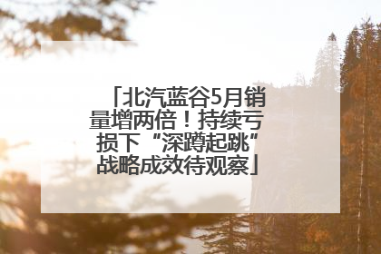 北汽蓝谷5月销量增两倍！持续亏损下“深蹲起跳”战略成效待观察