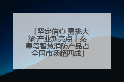 坚定信心 勇挑大梁·产业新亮点丨秦皇岛智慧消防产品占全国市场超四成