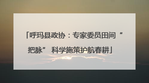 呼玛县政协：专家委员田间“把脉” 科学施策护航春耕
