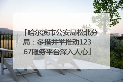 哈尔滨市公安局松北分局：多措并举推动12367服务平台深入人心