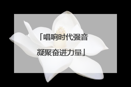 唱响时代强音 凝聚奋进力量