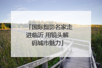 国际摄影名家走进临沂 用镜头解码城市魅力