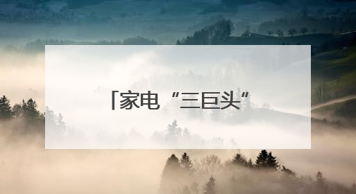 家电“三巨头”谁可能被挤出局