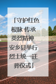 守护红色根脉 传承英烈精神 安乡县举行烈士统一迁葬仪式