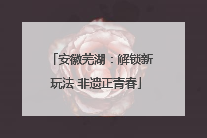 安徽芜湖：解锁新玩法 非遗正青春