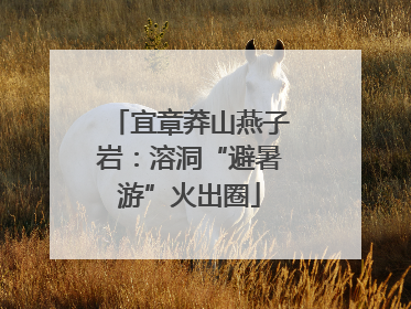 宜章莽山燕子岩：溶洞“避暑游”火出圈