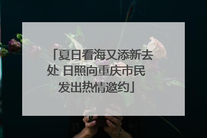 夏日看海又添新去处 日照向重庆市民发出热情邀约